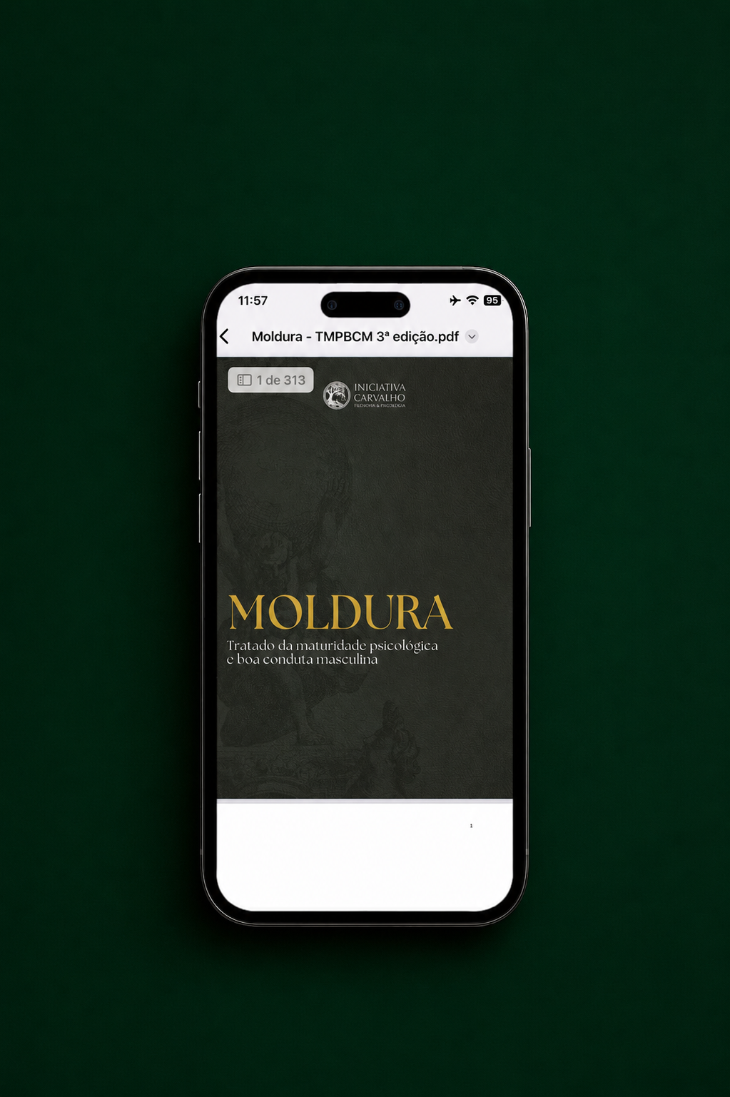 Capa do e-book Moldura — Tratado da maturidade psicológica e boa conduta masculina